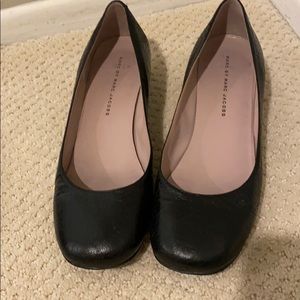 Women black designer low heals